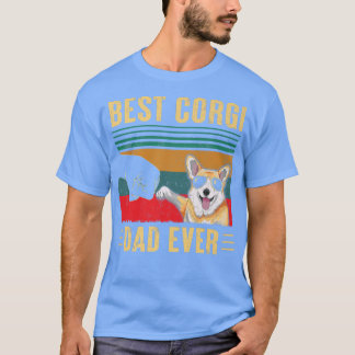 Mannen beste Corgi Pa ver Funny Corgi Dog Dad Fath T-shirt