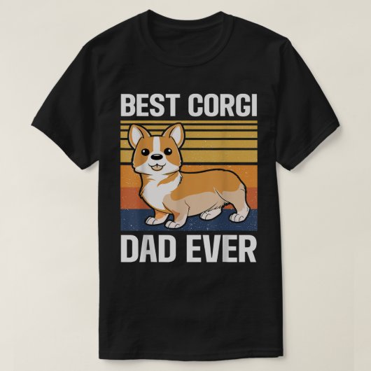 Mannen beste Corgi Pap Ever T-shirt (Design voorkant)