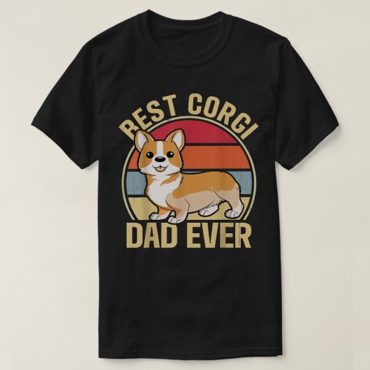 Mannen beste Corgi Pap Ever T-shirt (Design voorkant)