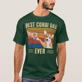 Mannen  beste Corgi pap ooit vuist buikvet T-shirt