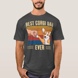Mannen beste Corgi pap ooit vuist buikvet T-shirt