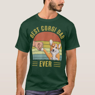 Mannen beste Corgi papa ooit eerste bobbel Funny T-shirt