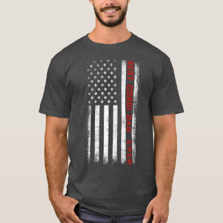 Mannen beste Corgi papa Oover Amerikaanse vlag Cor T-shirt