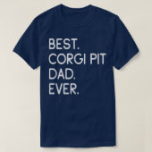 Mannen beste Corgi Pit Pap Ever T-Shirt (Design voorkant)