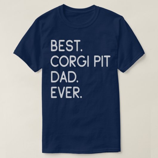 Mannen beste Corgi Pit Pap Ever T-Shirt (Design voorkant)