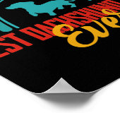 Mannen beste dachshund pa Ever Rainbow Dachshund Poster (Hoek)