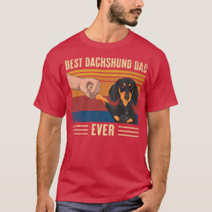 Mannen  beste dachshund pap ooit bobbel hond t-shirt