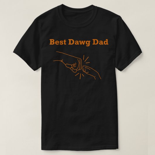 Mannen Beste Dawg Pa T-shirt (Design voorkant)