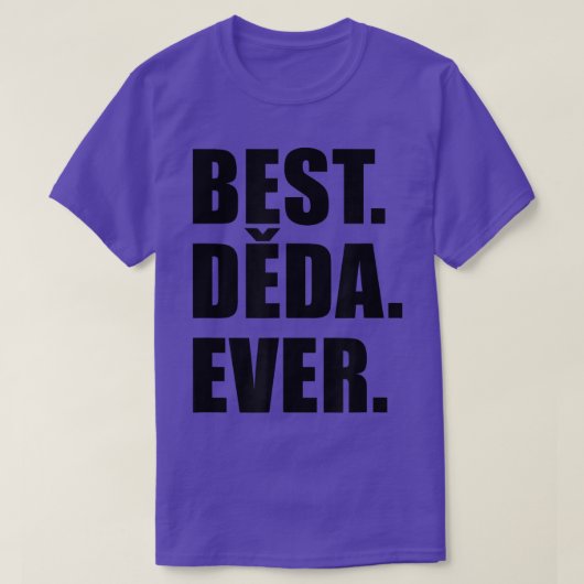 Mannen Beste Deda Oover Tsjechische opa T-shirt (Design voorkant)