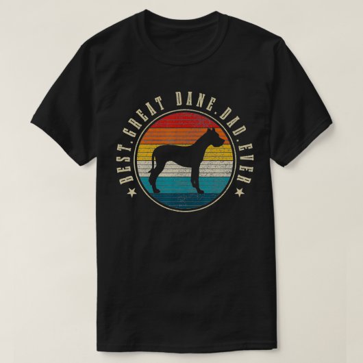 Mannen beste deen pap ooit grappigte hond gr t-shirt (Design voorkant)