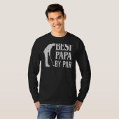 Mannen beste document van Par Pro Golfer vaders D T-shirt (Voorkant volledig)