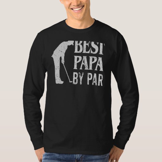 Mannen beste document van Par Pro Golfer vaders D T-shirt (Voorkant)