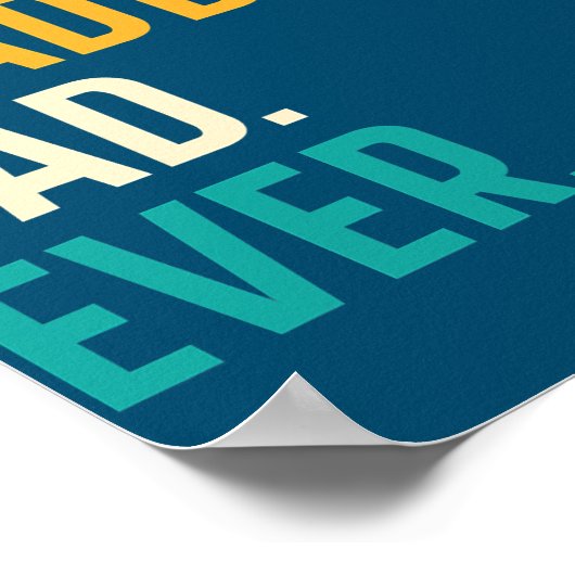 Mannen beste dodslag pap ooit grappige vaderdag poster (Hoek)