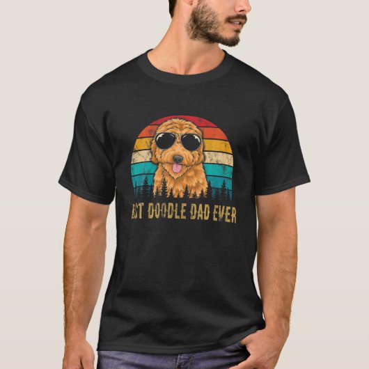 Mannen beste doodle pa ooit  Goldendole Dog T-shirt (Voorkant)