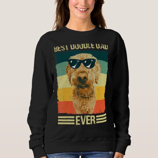 Mannen Beste doodle vader vader Dog Trui (Voorkant)