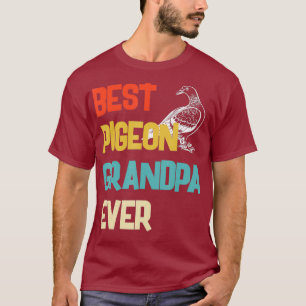 Mannen beste duif grootpa Ever Retro Pigeon Dad T-shirt
