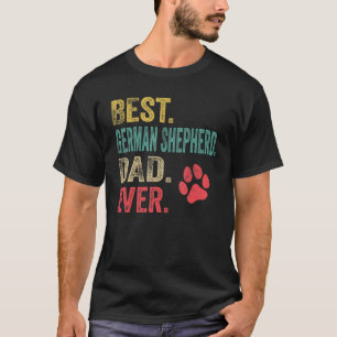 Mannen Beste Duitse Herders Vader ooit Vintage Vad T-shirt