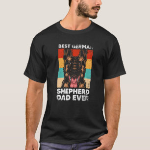 Mannen Beste Duitse Herdershond Papa Ooit Hondenei T-shirt