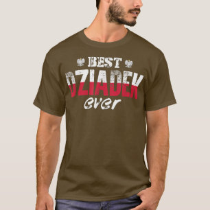 Mannen beste Dziadek ooit Poolse grootvader T-shirt