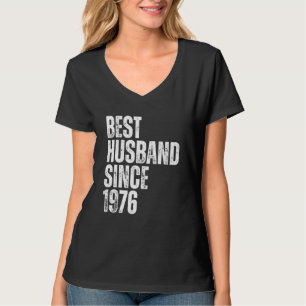 Mannen Beste echtgenoot sinds 1976 Vintage huwelij T-shirt