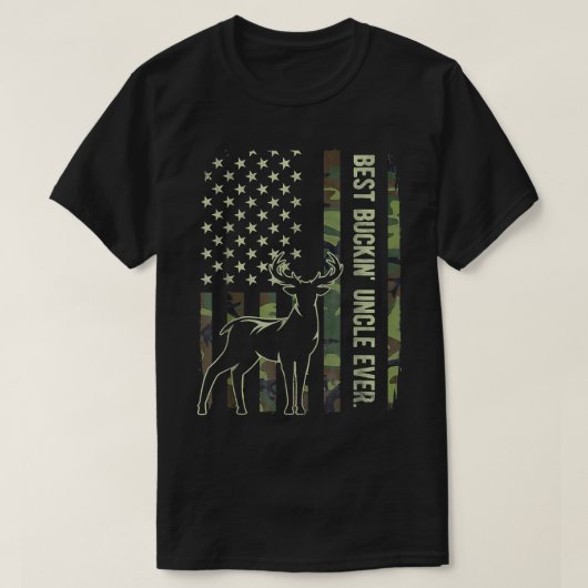 Mannen beste emmer oom Ever Camo American Flag De T-shirt (Design voorkant)