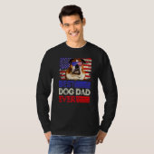 Mannen beste Engelse Bulldog Pap Oost-Amerikaanse T-shirt (Voorkant volledig)