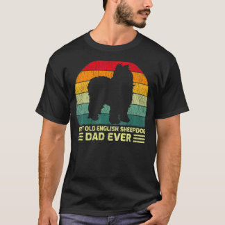 Mannen  beste Engelse Sheepdog Papa ooit Fathe T-shirt