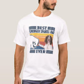 Mannen beste Engelse Springer Spaniel Dad Ever Fun T-shirt (Voorkant)