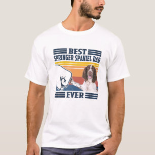Mannen beste Engelse Springer Spaniel Dad Ever Fun T-shirt