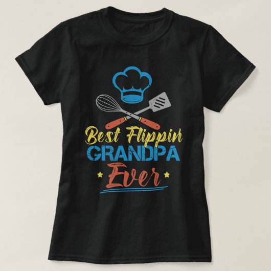 Mannen Beste Flippin’ Opa Ooit Shirt Funny BBQ Gr (Design voorkant)