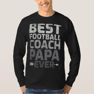 Mannen beste Football Coach Papa van vader" T-shirt