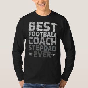 Mannen Beste Football Coach Stepdad Ever Fath T-shirt