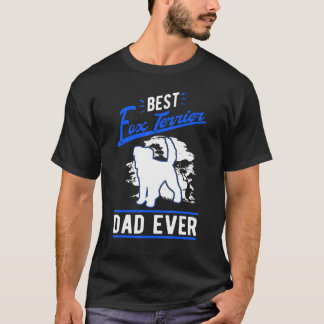 Mannen beste fox terrier Pap Ever Fox Terrier Vade T-shirt