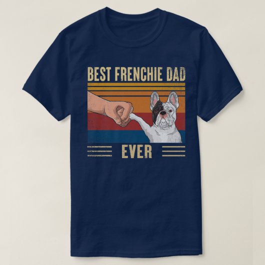 Mannen beste franchie pap ooit  vuistslag t-shirt (Design voorkant)