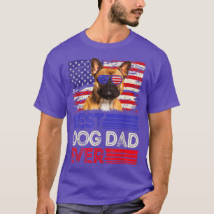 Mannen beste Franse hond vader ooit Amerikaanse vl T-shirt