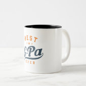 Mannen beste G-Pa ooit Funny Grandpa Tweekleurige Koffiemok (Voorkant rechts)