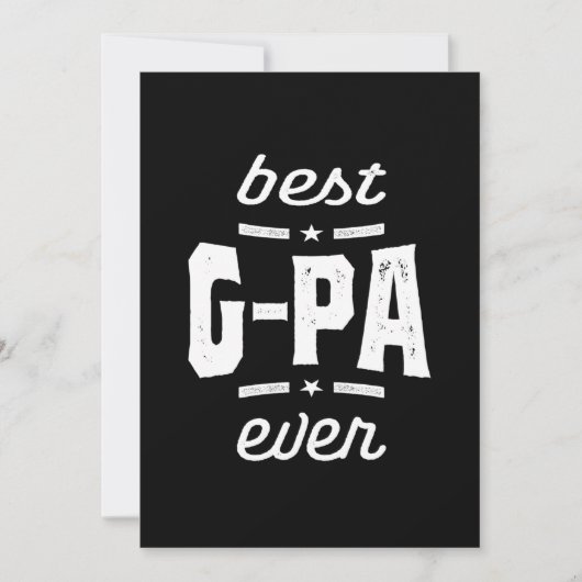 Mannen beste G-Pa-server-cadeau Bedankkaart (Voorkant)