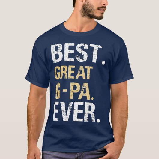Mannen beste geweldige GPa-ooit-cadeaus van kleinz T-shirt (Voorkant)