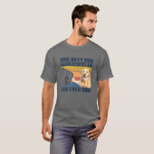 Mannen beste Gouden Herriever vader ooit vader T-shirt (Voorkant volledig)