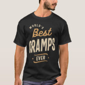 Mannen beste Gramps ooit grappige pap / opa T-shirt (Voorkant)