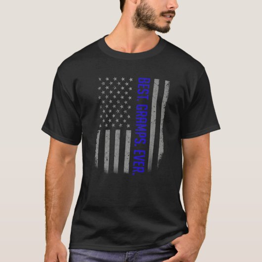 Mannen beste Grams ooit Amerikaanse vlag voor vade T-shirt (Voorkant)