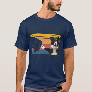 Mannen beste grens Collie Dad ever Funny Dog Lover T-shirt