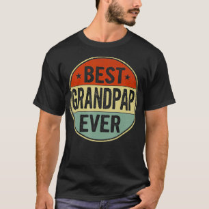Mannen beste grootpap ooit retro stijl cool bday c t-shirt