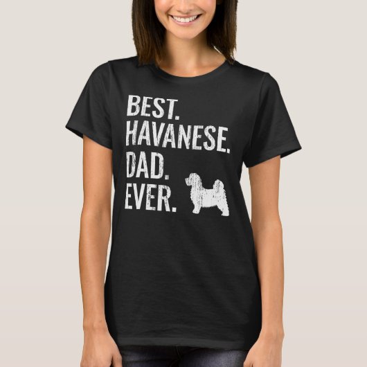 Mannen beste havanese vader ooit cool dog eigenaar t-shirt (Voorkant)