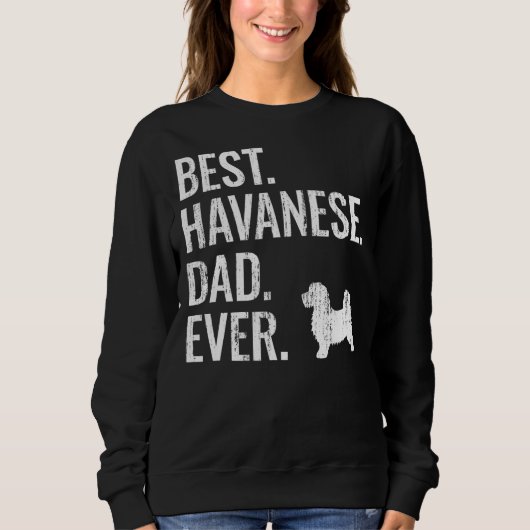 Mannen beste havanese vader ooit cool dog eigenaar trui (Voorkant)