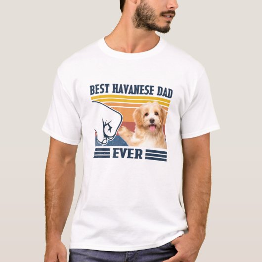 Mannen beste Havanese vader ooit grappige hond ove T-shirt (Voorkant)