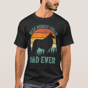 Mannen beste hoest Collie pap ooit vader T-shirt