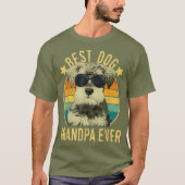 Mannen beste hond opa ooit minister Schnauzer T-shirt (Voorkant)