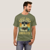 Mannen beste hond opa ooit minister Schnauzer T-shirt (Voorkant volledig)