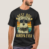 Mannen beste hond opa ooit minister Schnauzer T-shirt (Voorkant)